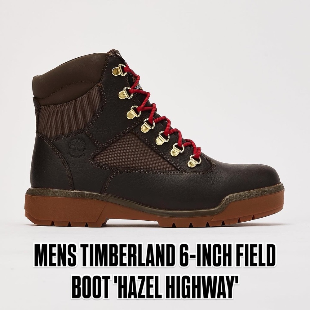 Timberland Men's 6-Inch Field Boot - Brown and Red